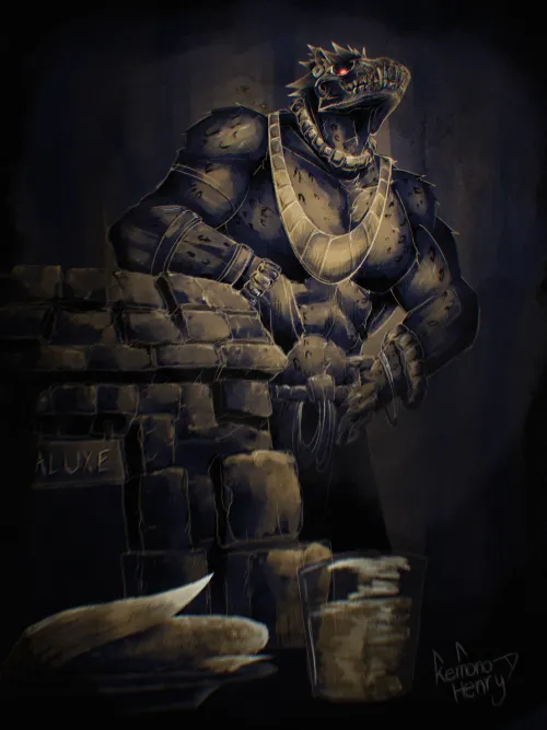 Thumbnail Aluxe: In the Shadows Awakens a Furry Guardian by KemonoHenry