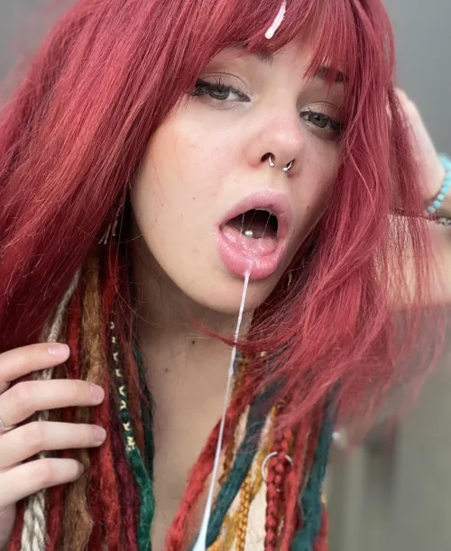 Thumbnail Sensual Promise: Neon-Haired Temptation Unveiled