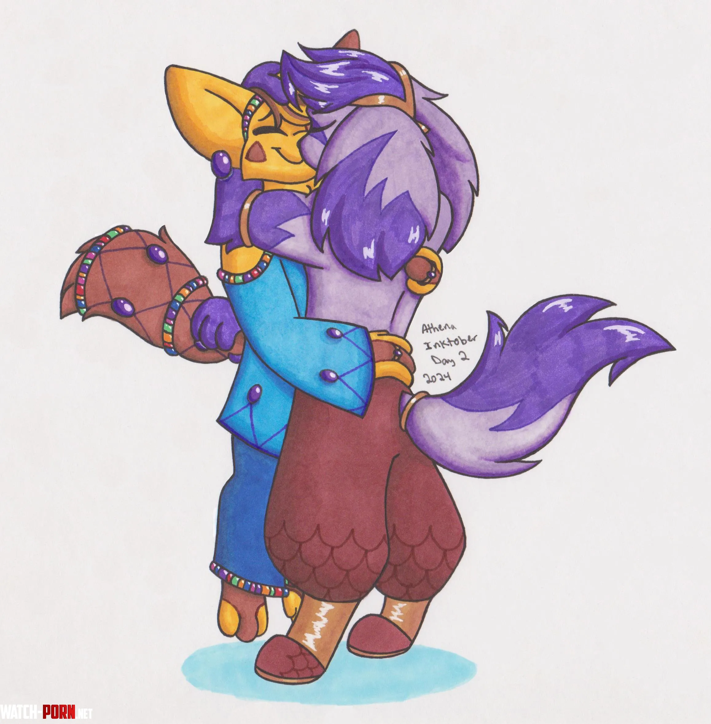 I drew these cutie pies for Inktober by QAoA