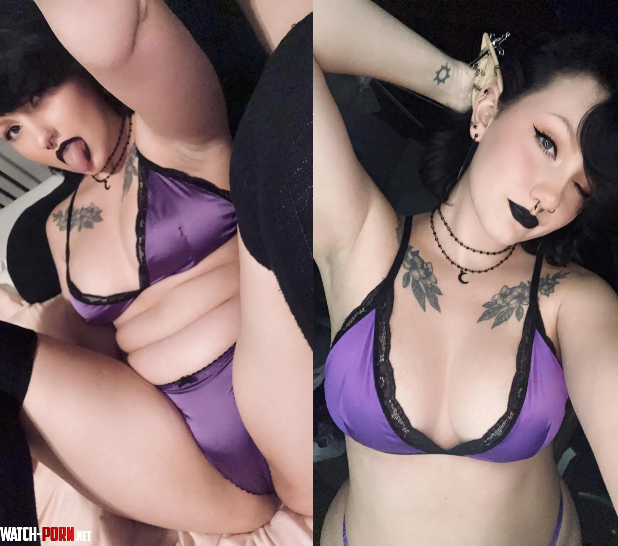 Gothic elf girl in need of human seed by AlyxIvy