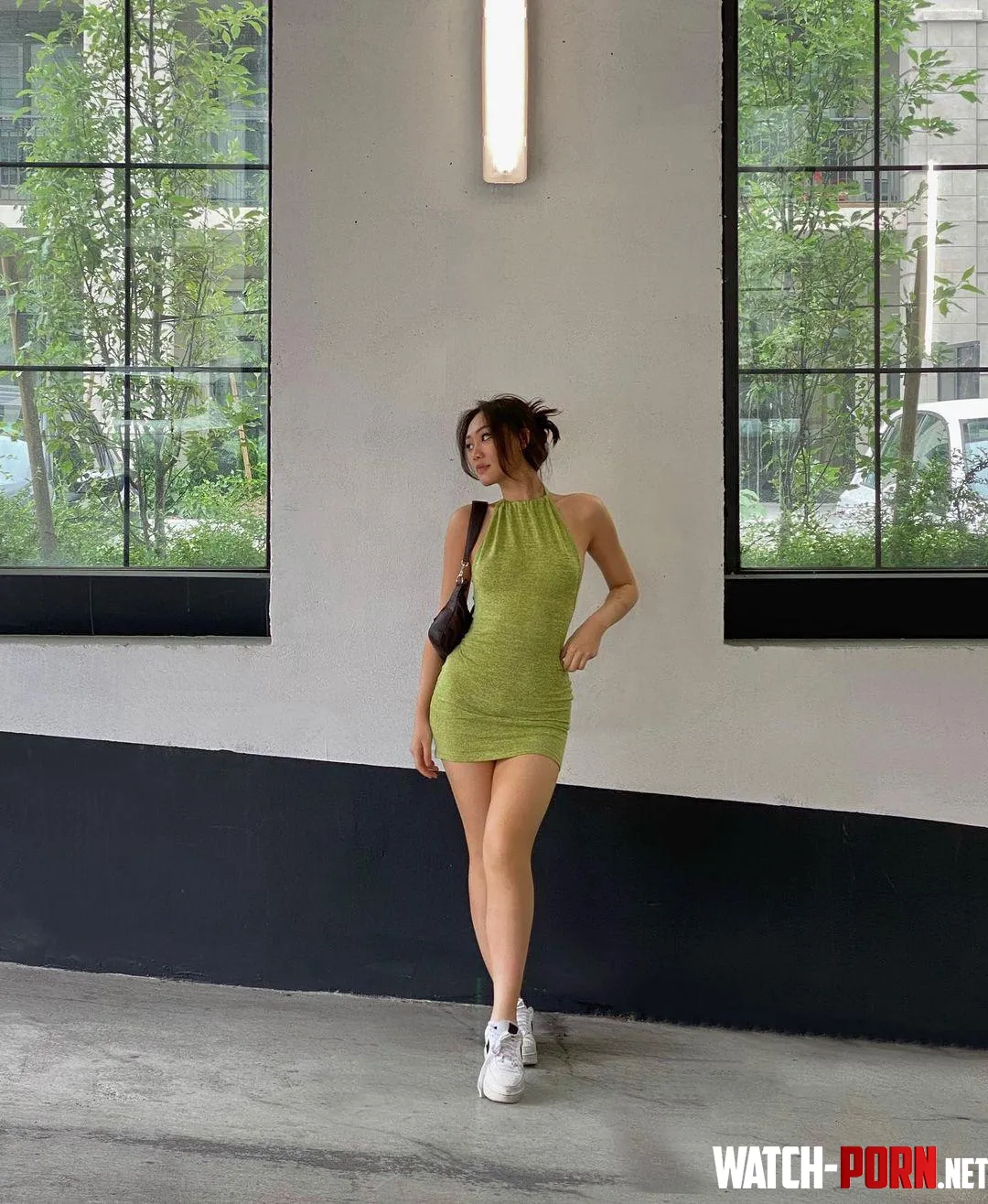 tight green dress by aznsweet