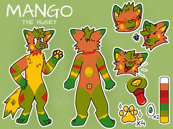 Thumbnail Free Ref Sheet for a Friend: Furry Artistry by Plastic_Set_2190