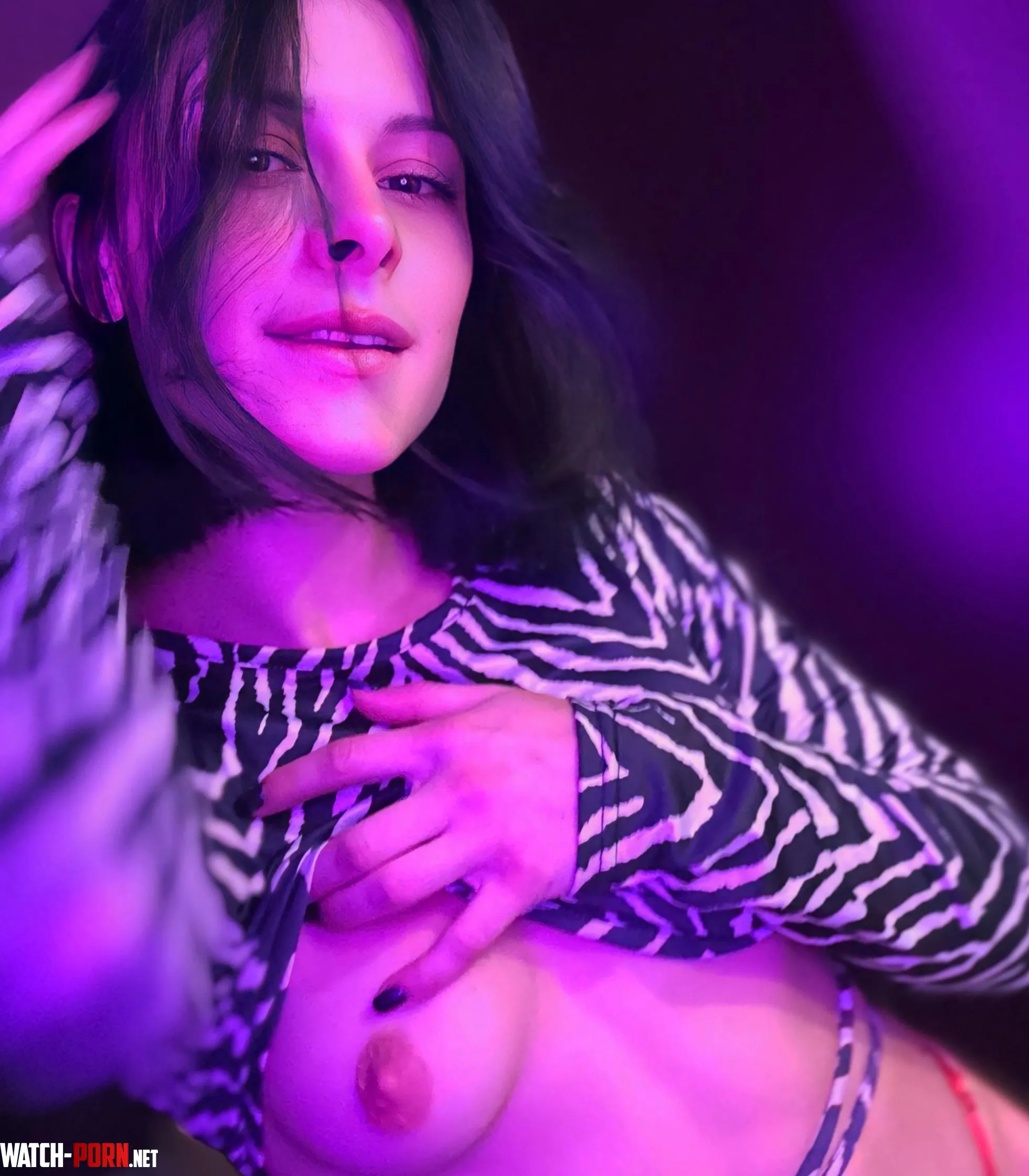in the neon light Im naked before you by PurpleRainnss