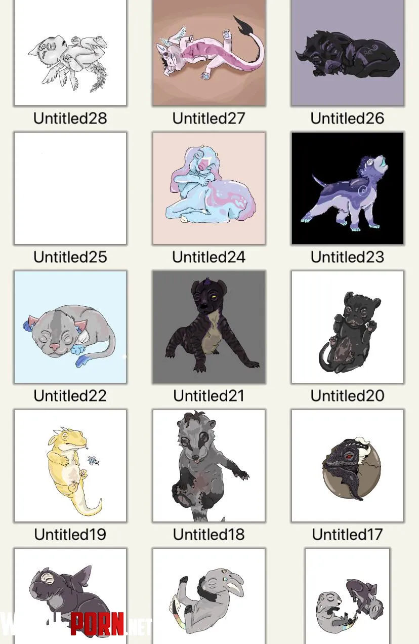 Some of the babies I drew for people last week by Curtainsfly