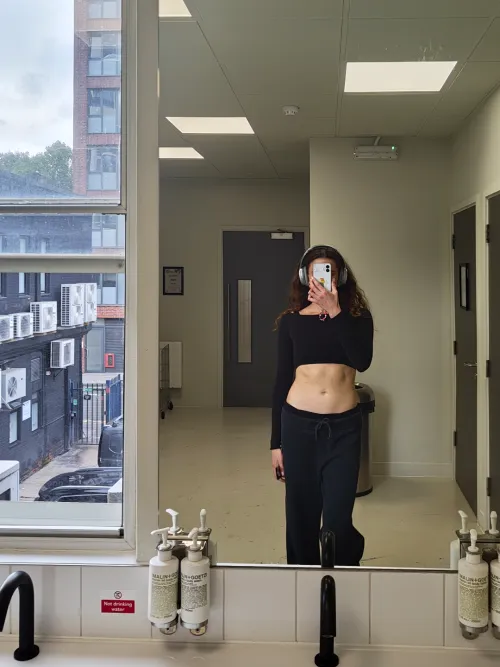 Thumbnail Matching Black Crop and Sweats - A Stylish Duo | jennnavivre