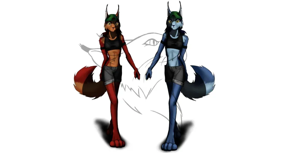 Thumbnail Lynx Summer and Winter Coat Art: Explore Furry Creations by Night_Runner13