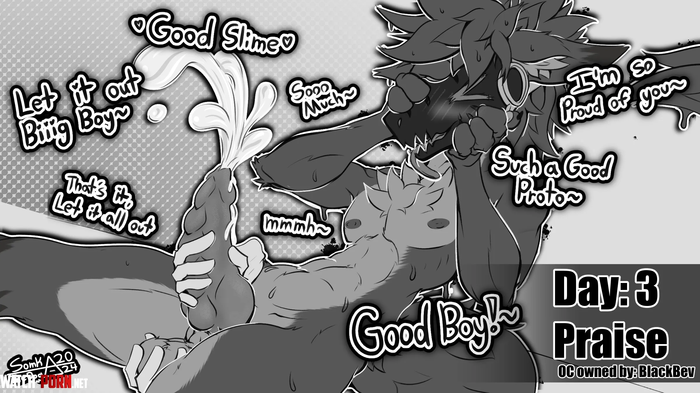 Kinktober Day 3 Praise M FlusteredGoldenSomkTheDog by FlusteredGolden