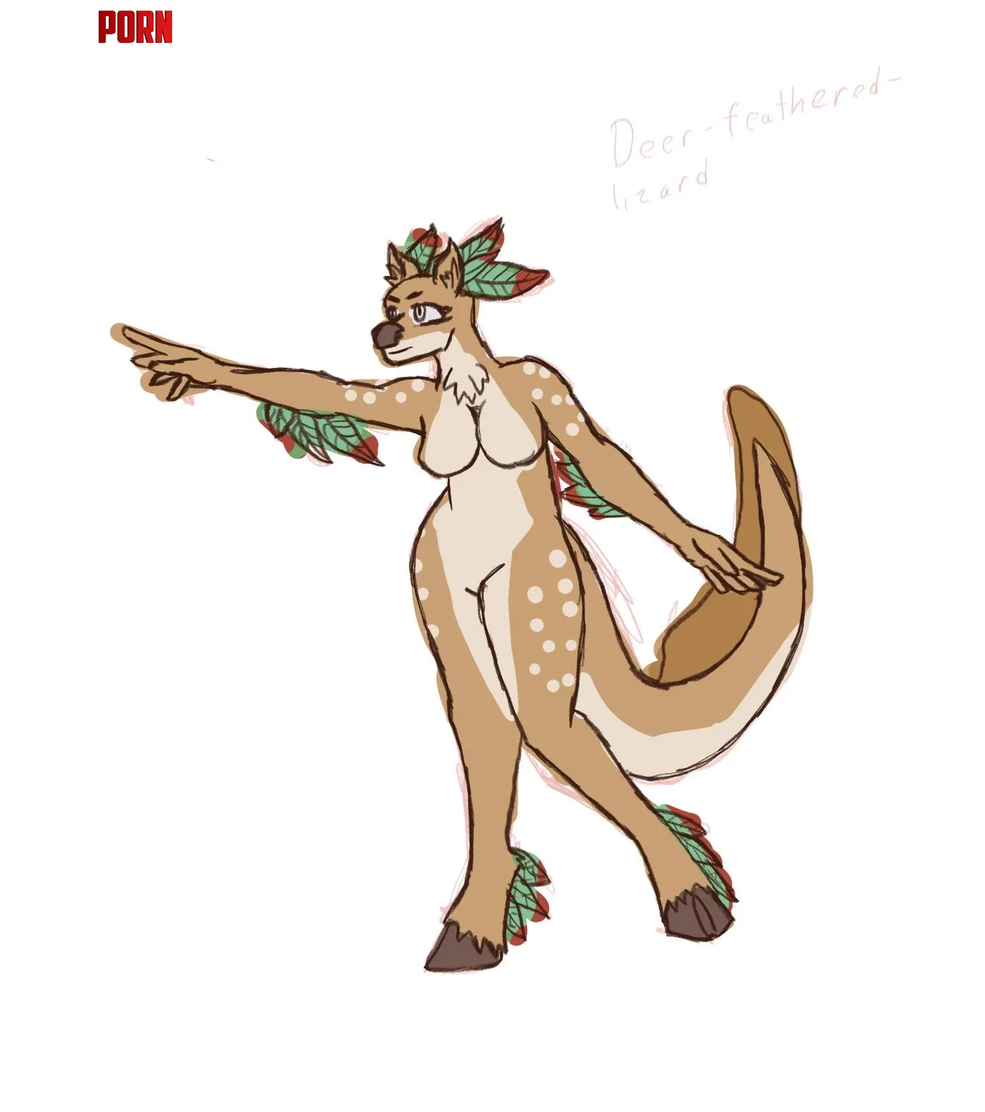 A silly species idea Im working on by SulkyHarpy