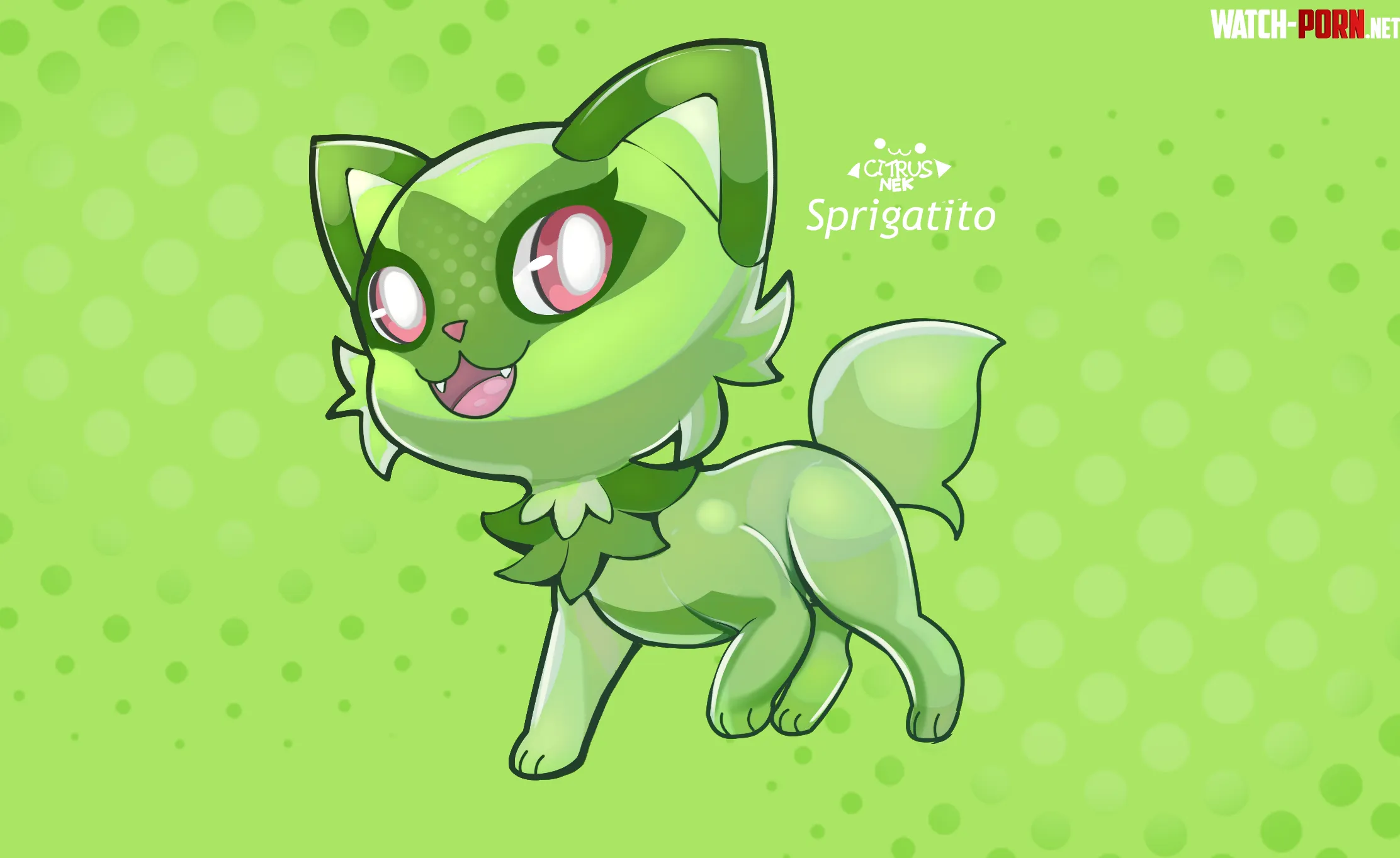 I felt like it so I drew a Sprigatito gt by Citrusnek