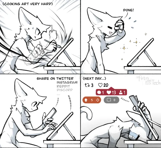 Thumbnail Furry Fandom Fun: Unveiling Art_Dei_Tech's Ongoing Creations