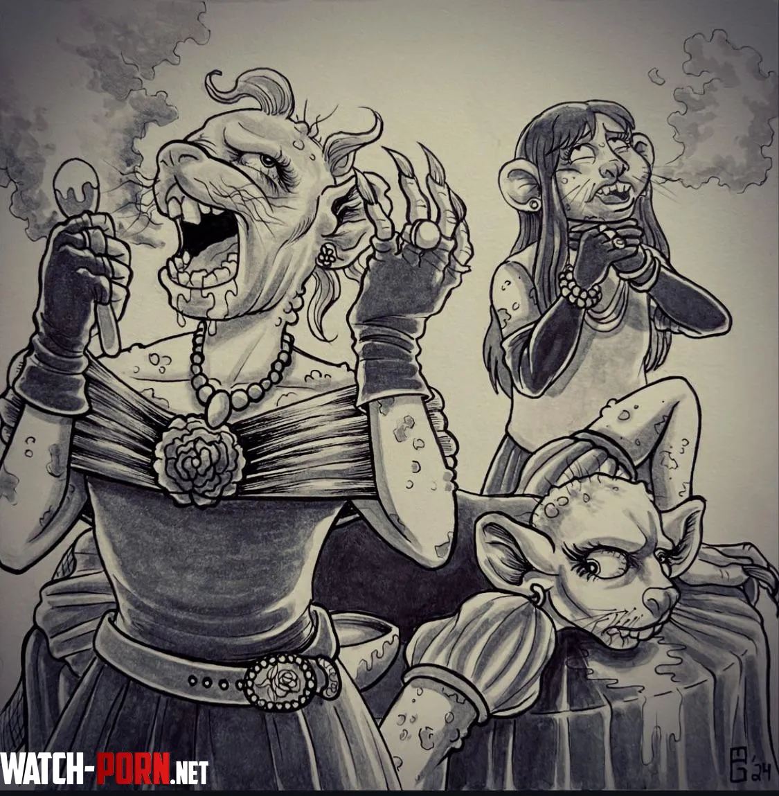 Formula 86 The Witches transforming into mice by BrettWP