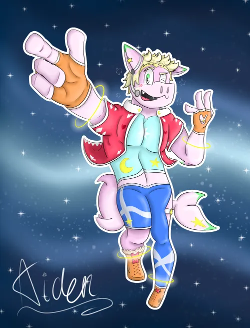 Thumbnail The Sky Is Already Full of Stars by ToffyBear: Furry Masterpiece