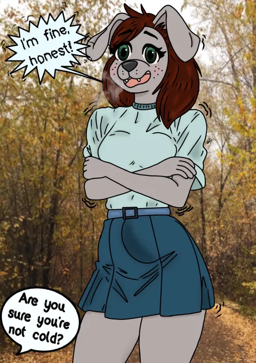 Thumbnail Cozy Artwork: Are You Sure You're Not Cold? by Pup_Cuisine