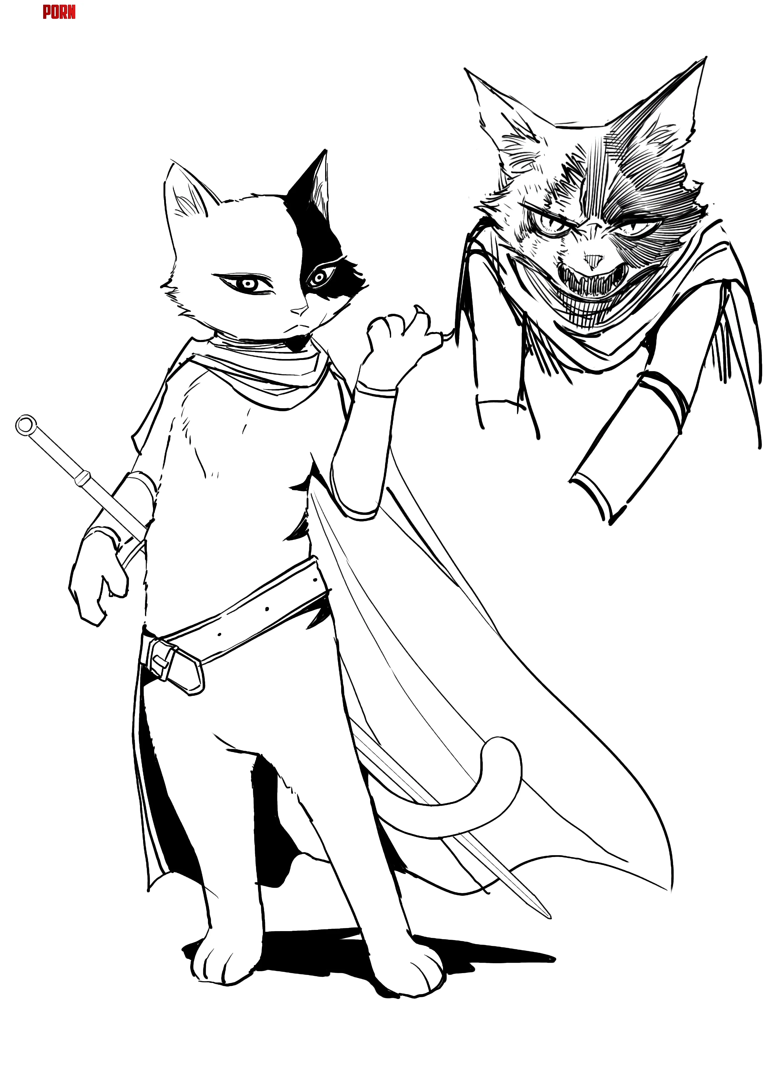 Character design for Jabbers from my upcoming comic book Shadowfiend by SaltierThanAll