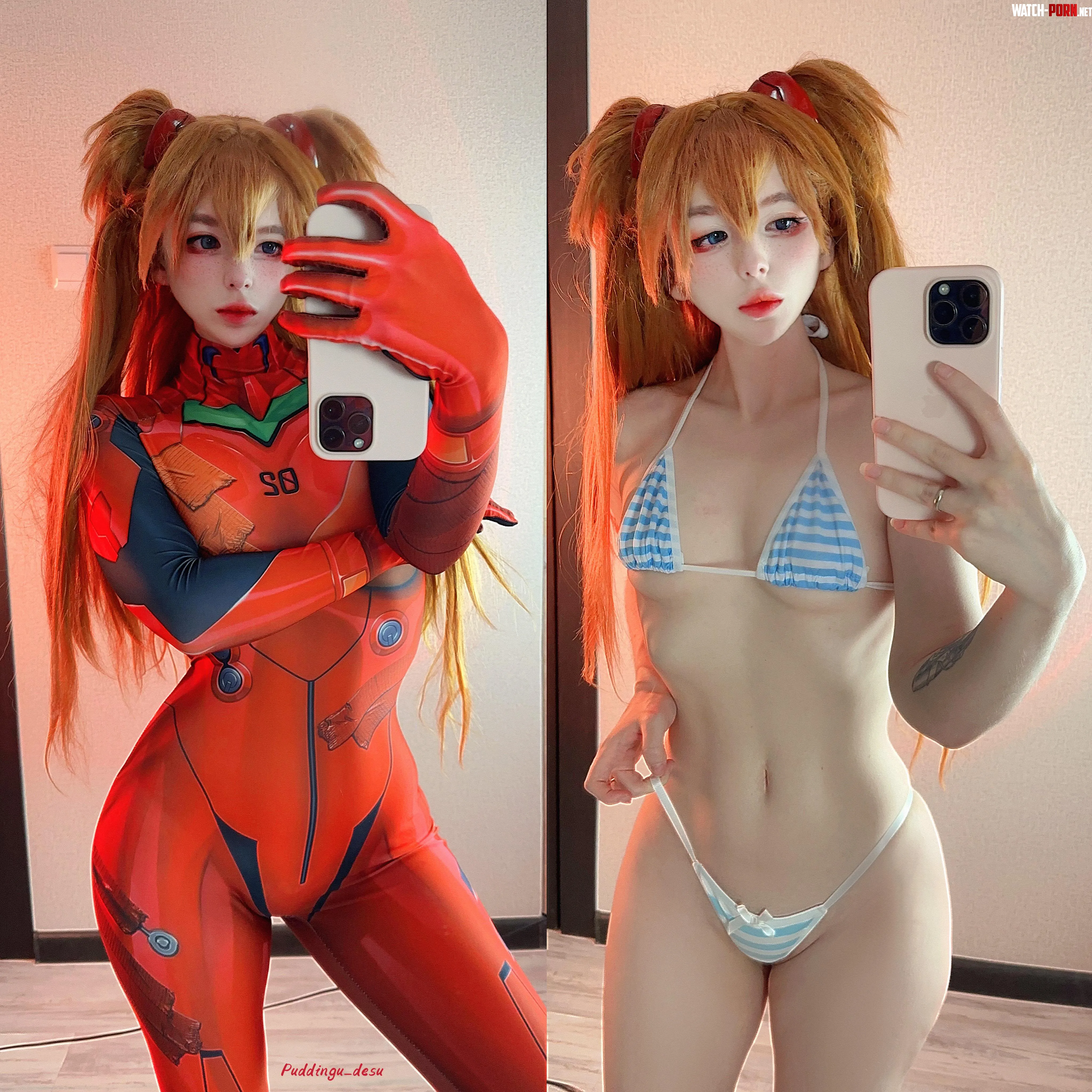 Asuka puddingudesu  Evangelion   by airinyan