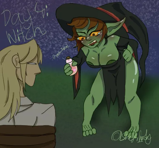 Thumbnail OCDay 4 of MGMonth: A Magical Encounter with Potion by Am_Snek_Lady