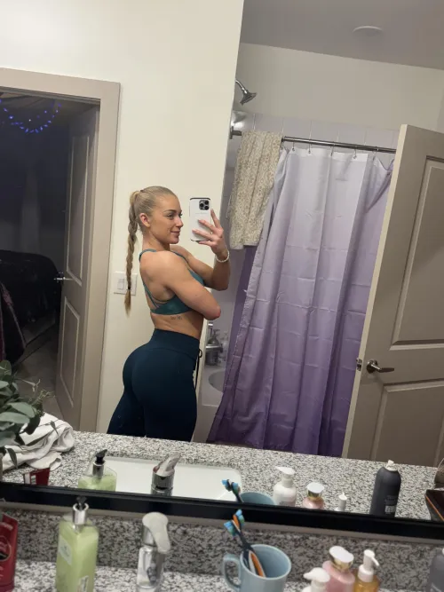 Thumbnail Enjoying the View in Yoga Pants - YogaPants by gfitmoney