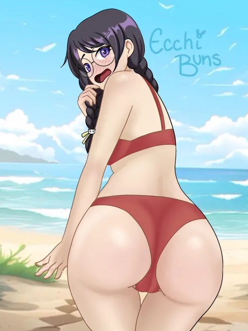 Thumbnail Commissioned Swimsuit Hentai Art by Ecchi_Buns