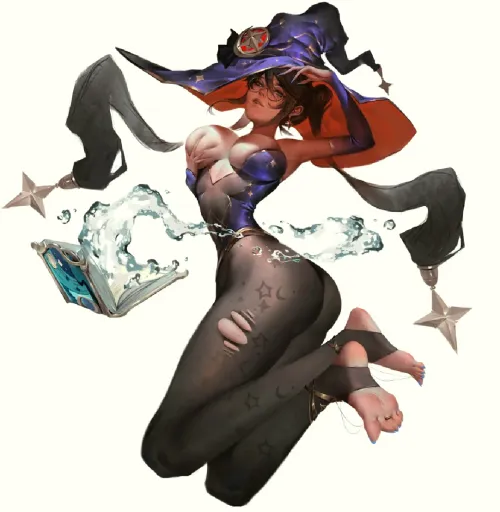 Thumbnail Mona Genshin Impact by EmergencySky1905 - Rule34 Category