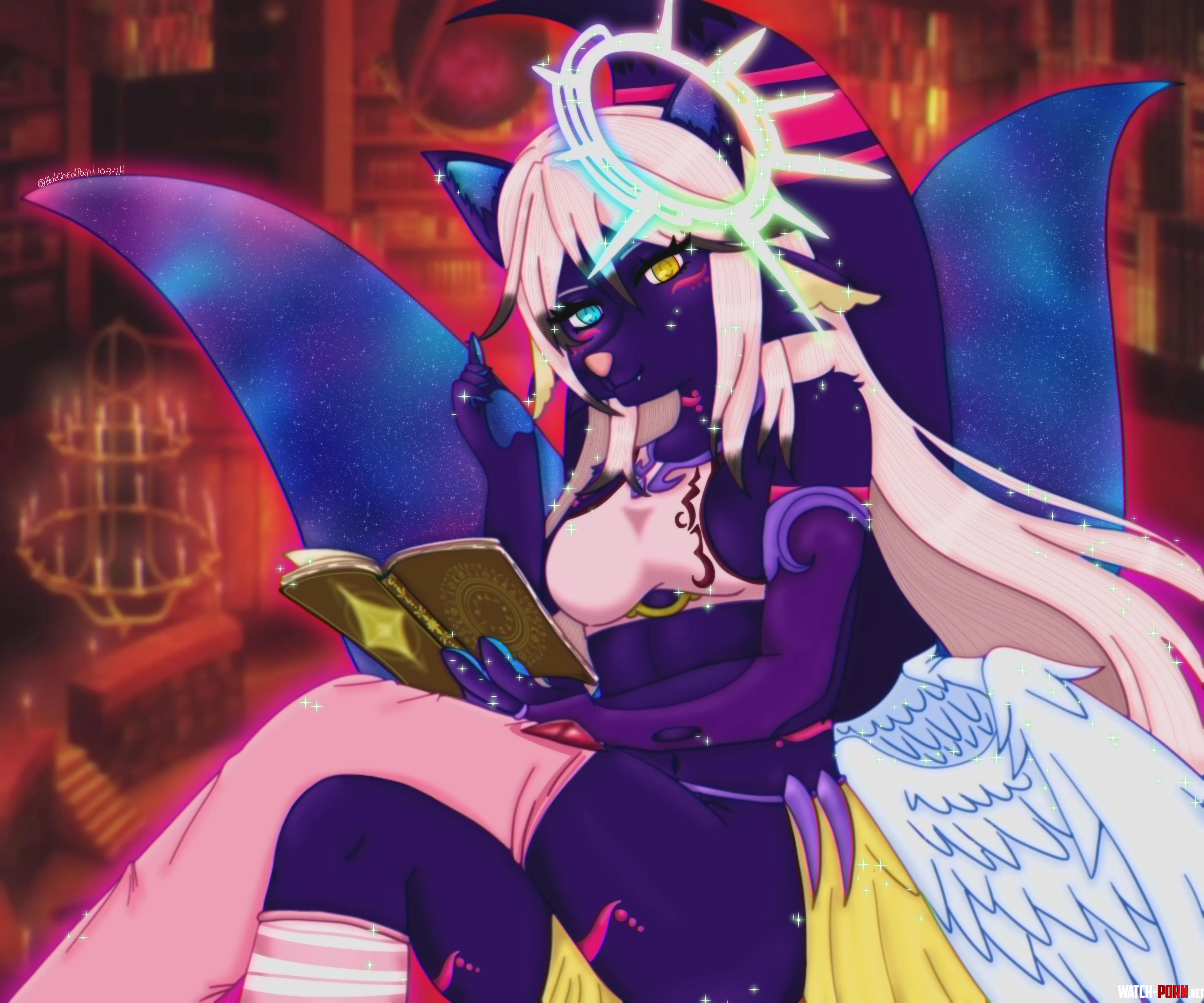 Kitsune or flgel art by me by paintbloch