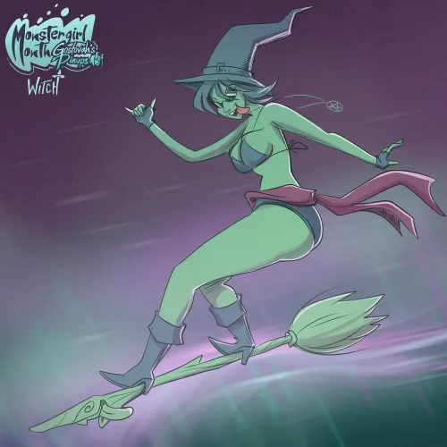 Thumbnail Day 4 of Monstergirl Month: Unveiling 'Witch' by gostovah