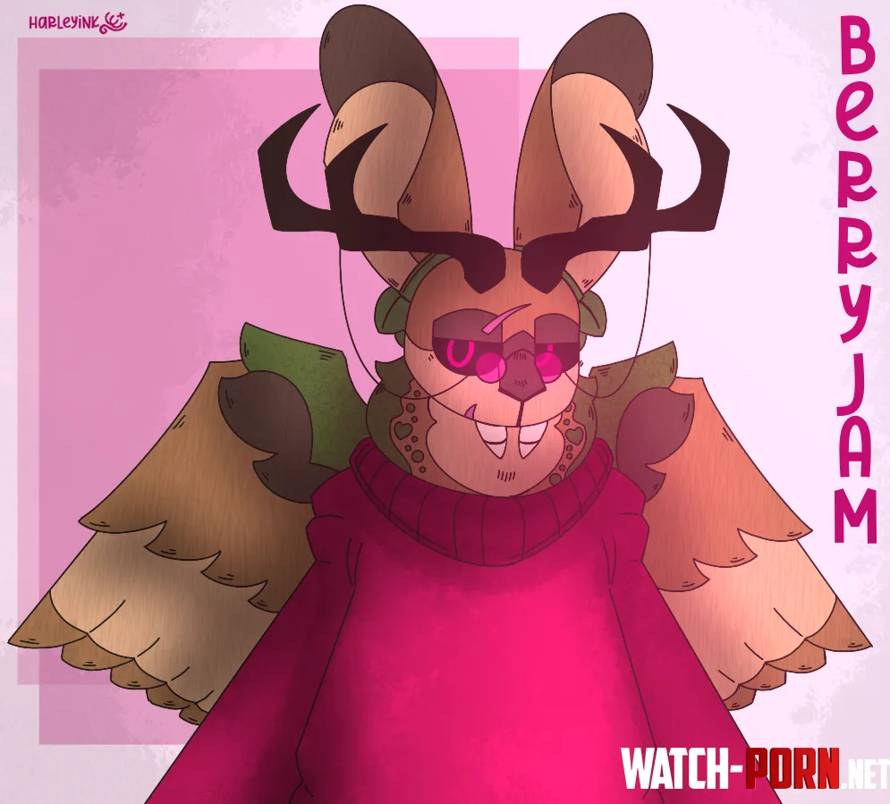 Art I did of my new fursona Berryjam Hes a wolpertinger by AdSpecific5848