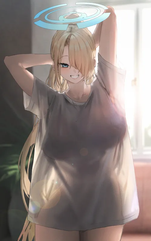 Thumbnail T-Shirt Asuna: Blue Archive Fashion by CheetahSperm18