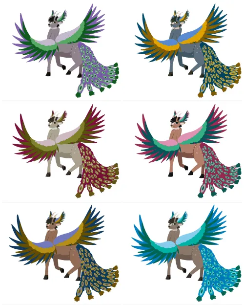 Thumbnail Quick Draw of Muntjac Peacock Centaur by Atypical_Ty: Artistic Furry Creation