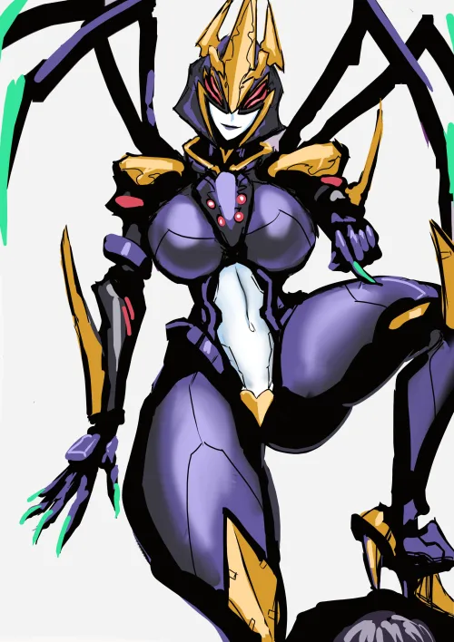 Thumbnail Blackarachnia: The Enigmatic MonsterGirl Revealed by GrotesqueRampag