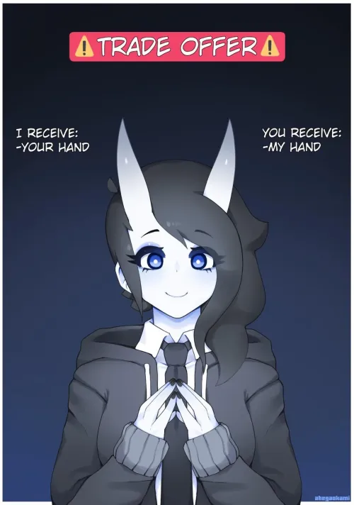 Thumbnail Trade Offer with Oni Girl: Dive into AdorableIce1587's Sensual World | MonsterGirl