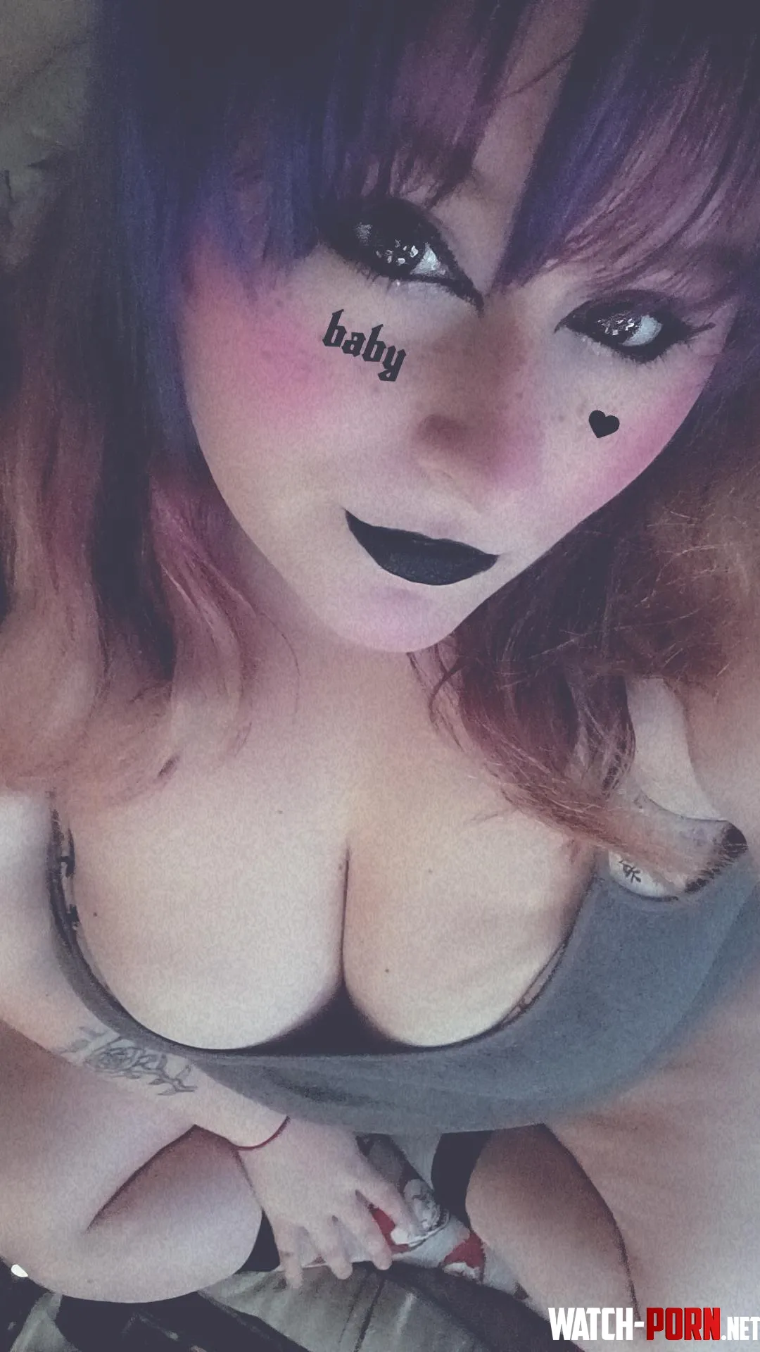 Big titty goth girl selling on snap Selling only GhostGirl0624  by LivingDeadGirl62402