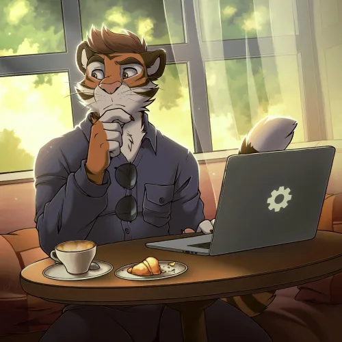 Thumbnail Early Morning Work ANGO76 by DL2828: A Furry Adventure