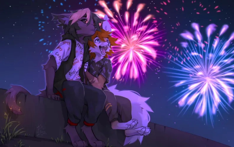 Thumbnail Fireworks Art by Reysi: Enjoy the Furry Spectacle