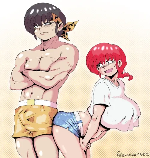 Thumbnail Ryoga Hibiki vs. Stupid Sexy Ranma Rule34 Art by Gifsundgirls