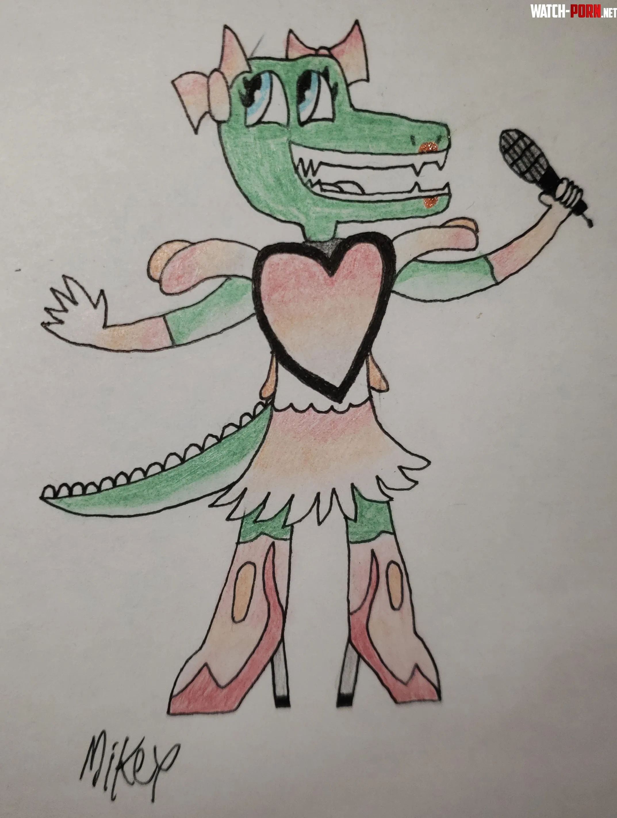 Pop Star Croc Art by me by Terrible-Reward7151