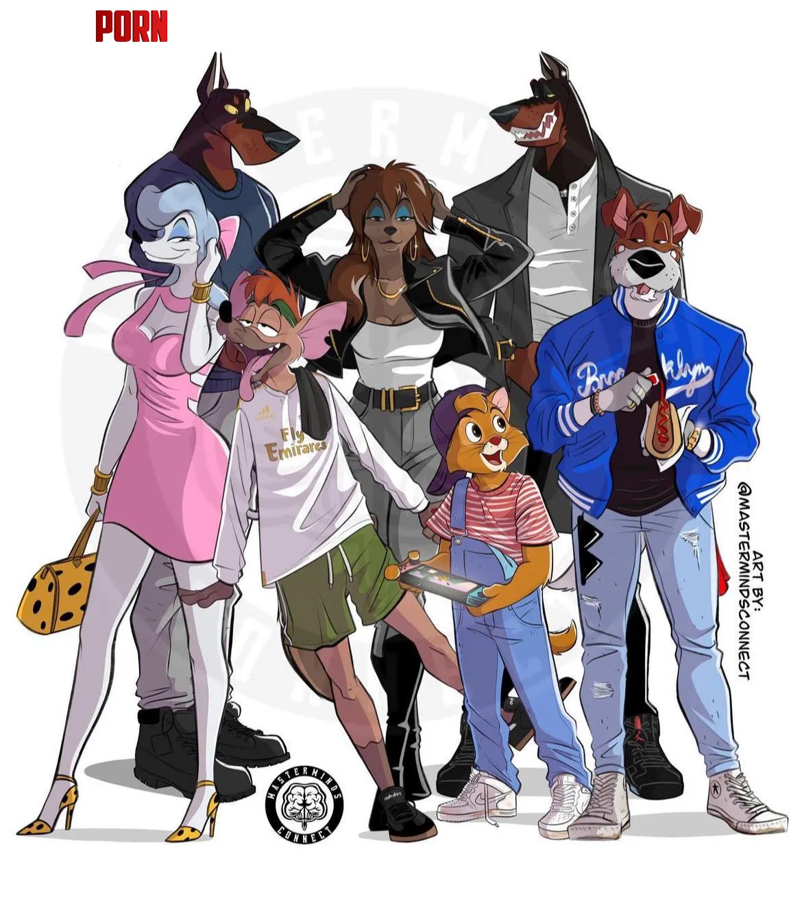 Oliver and Company as furries mastermindsconnect on instagram by TheFurryCartoonWolf