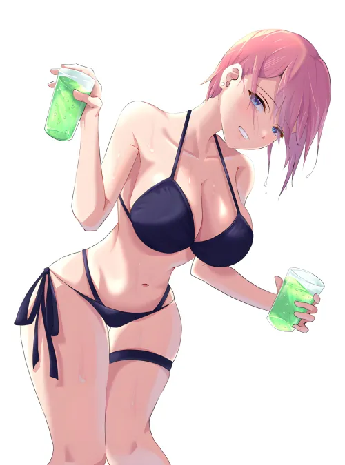Thumbnail Nakano Ichika's Alluring Drink Offer in BigAnimeTiddies