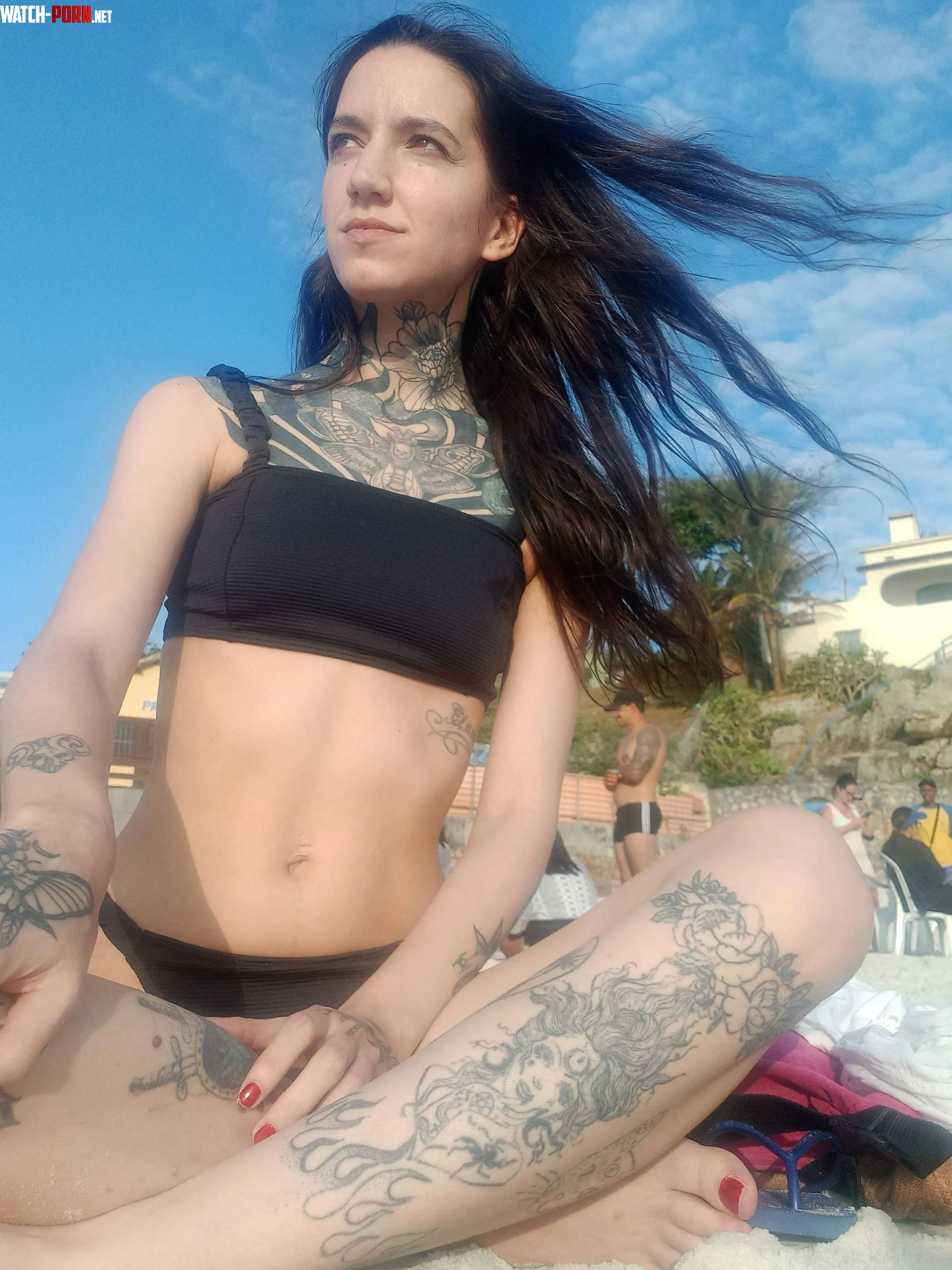 The bitch is on the beach by tattoonadia