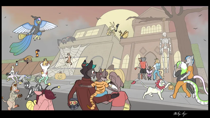 Thumbnail Happy Halloween Art by Western_Pea1011 | Furry Artist