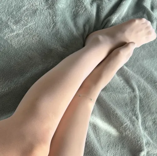 Thumbnail JumpyyGirlyy's Hopeful Plea: 'Enjoy My Stockings and Long Legs' in Pantyhose