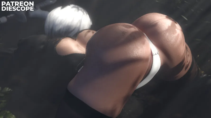Thumbnail Yorha 2B in Nier Automata - DieScope's Rule34 Universe