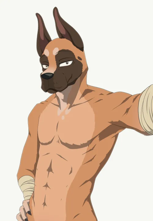 Thumbnail Beastars Style Great Dane Art by 1ratamo1 | Furry
