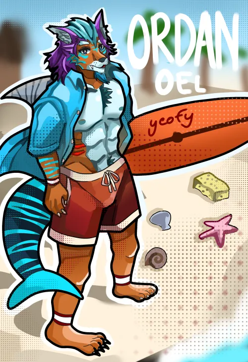 Thumbnail Ordan Beach Art by OelArdon | Furry