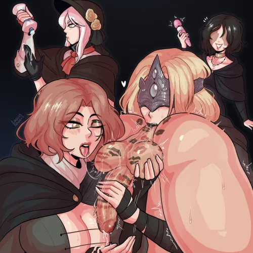 Thumbnail Elden Ring Rule34: Fire Keeper x Maiden in Black Art