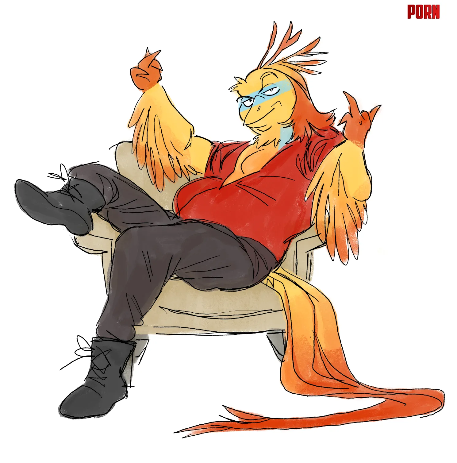 rude bird by czarnoksiezhnik