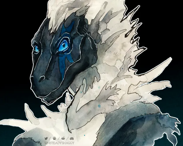 Thumbnail Watercolor Gift to MilesSmilodon: Furry Art by UnsteadyShaggy