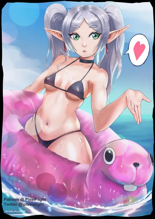 Thumbnail PixelPlight's Beach Day with Frieren | ecchi