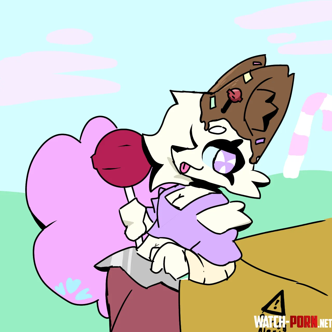 Candy wolf rawr by Ematally