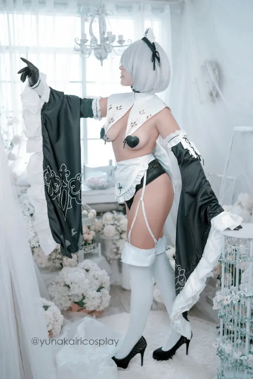Thumbnail Yuna Kairi's 2B Holy Maid from NieR Automata in NSFW Costumes