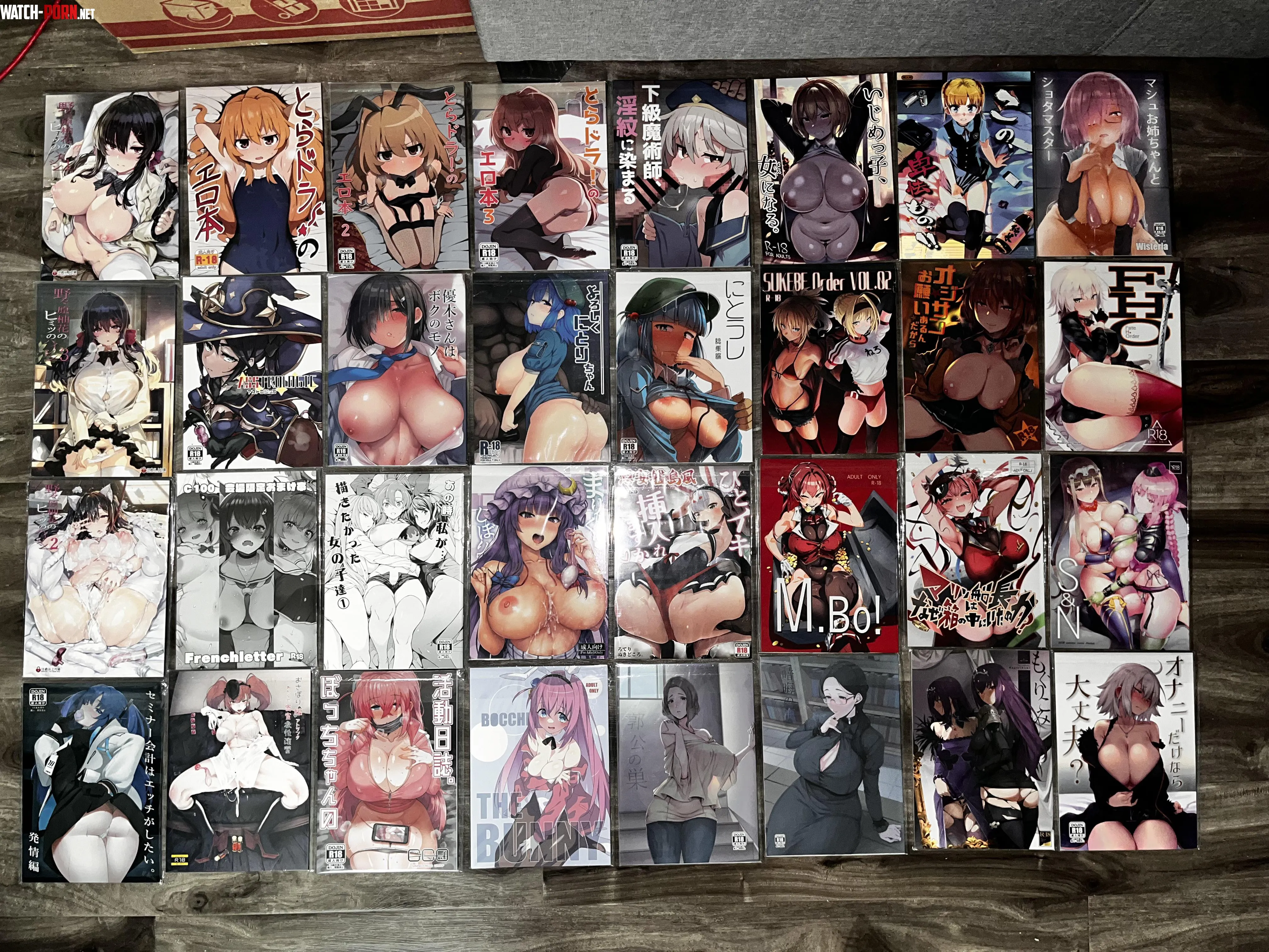 My doujinshi collection  by Spooky80